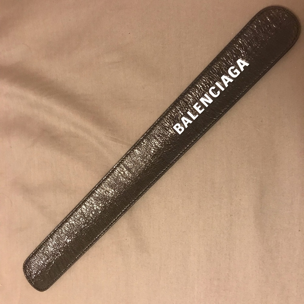 Balenciaga Slap Bracelet Black
